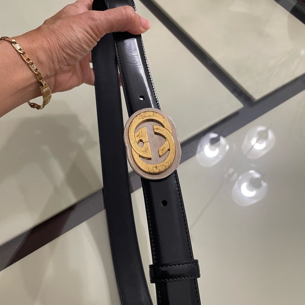 Black and Gold Women's Belt